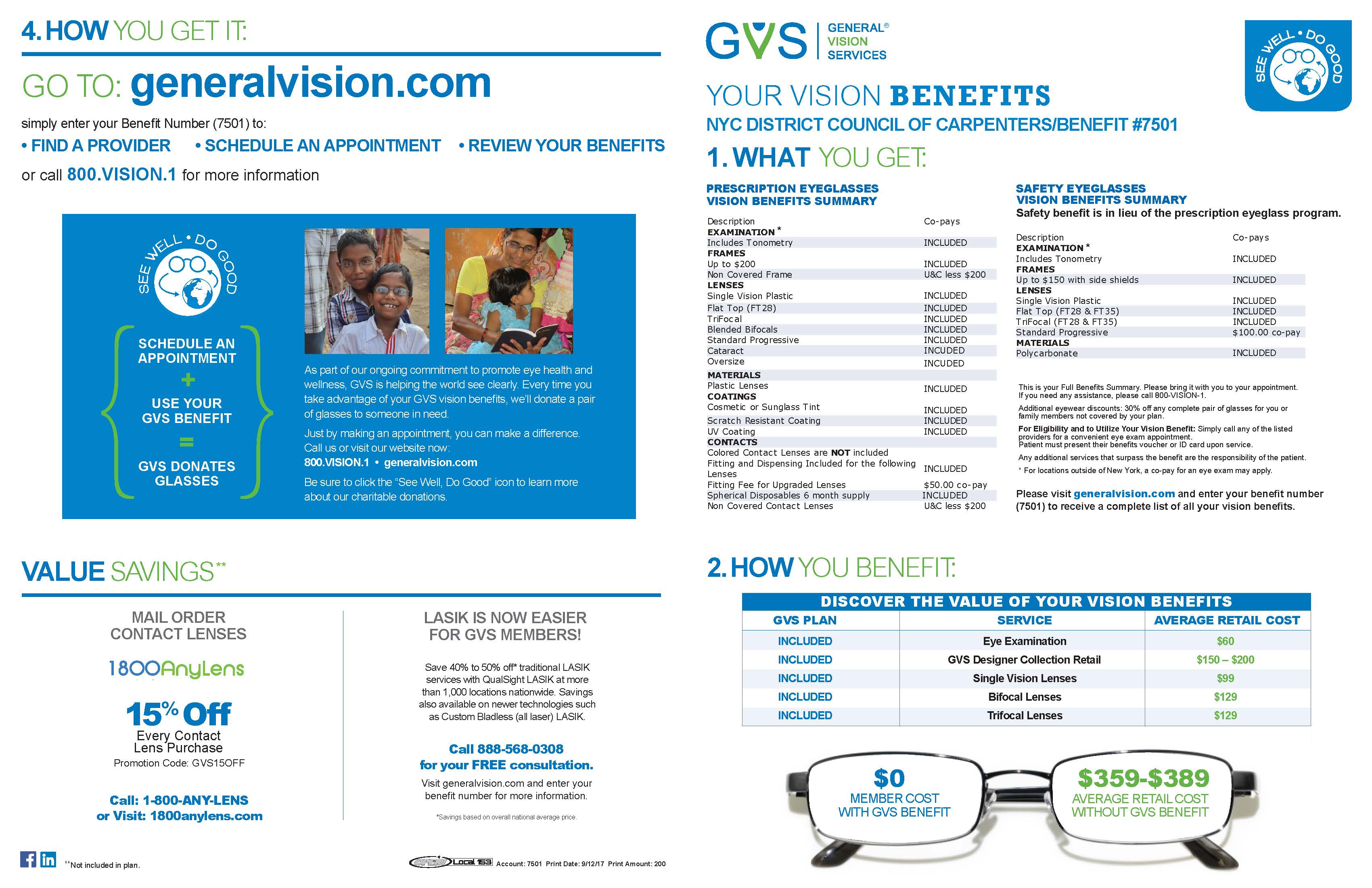 Vision Benefit through GVS: $50 Gift Card and New Access to Safety