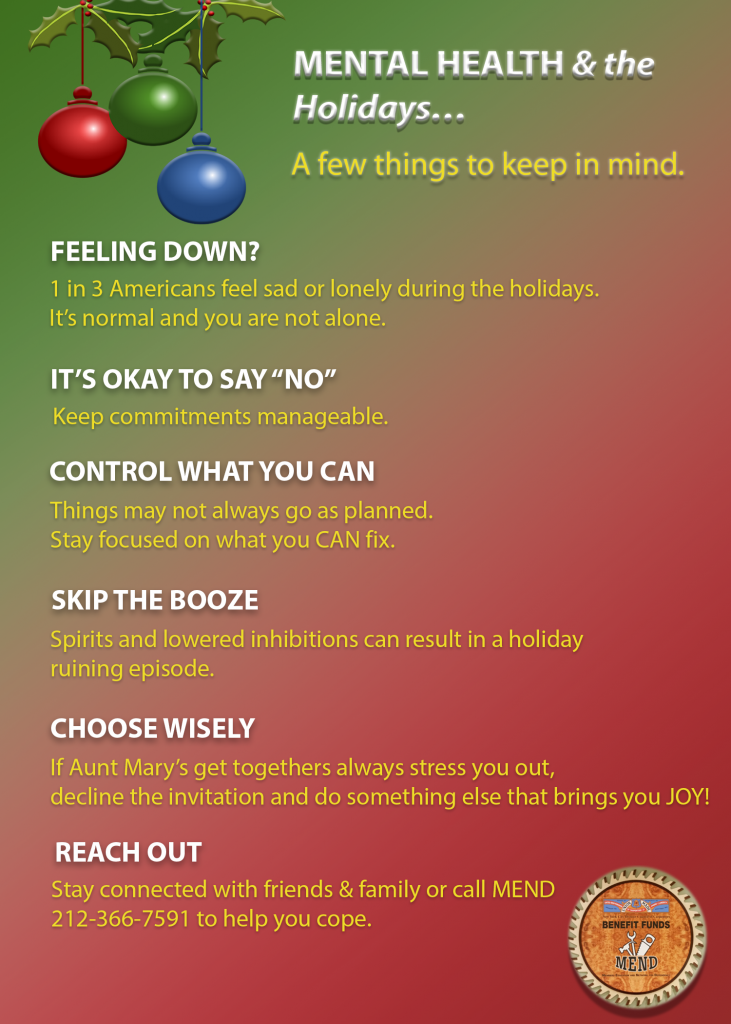 Mental Health & the Holidays The New York City District Council of